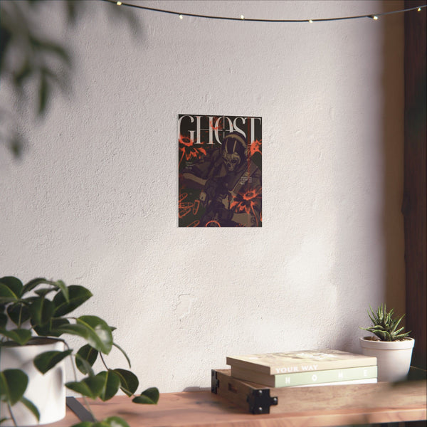 Poster - Y2K Flower Ghost Design