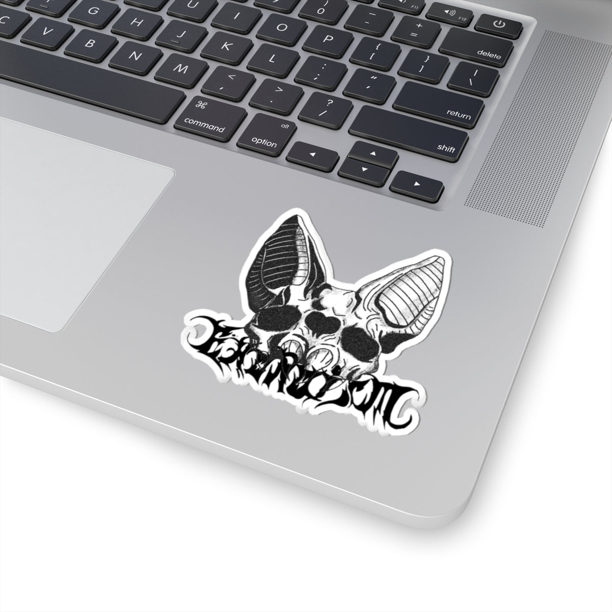 Gothic Bat Skull Sticker