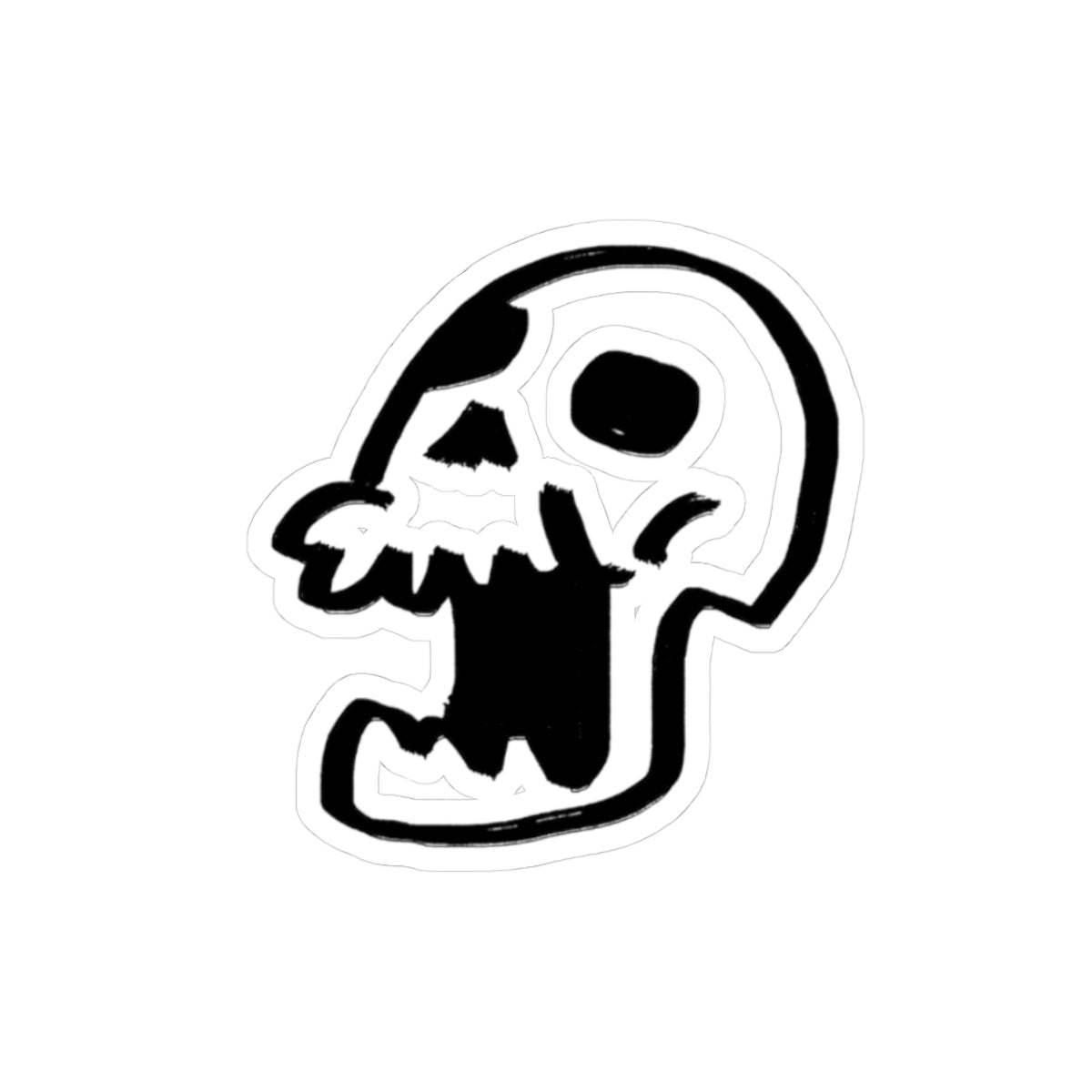 Silly Skull Cut Stickers